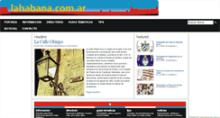 Desktop Screenshot of lahabana.com.ar