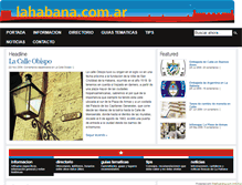 Tablet Screenshot of lahabana.com.ar